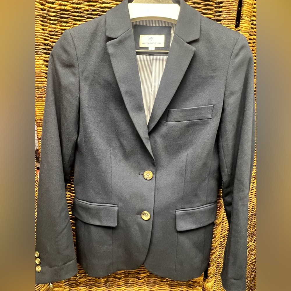 Southern Tide -‎ Womens Blue Blazer, Size:6